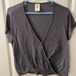 Free people cross front tee